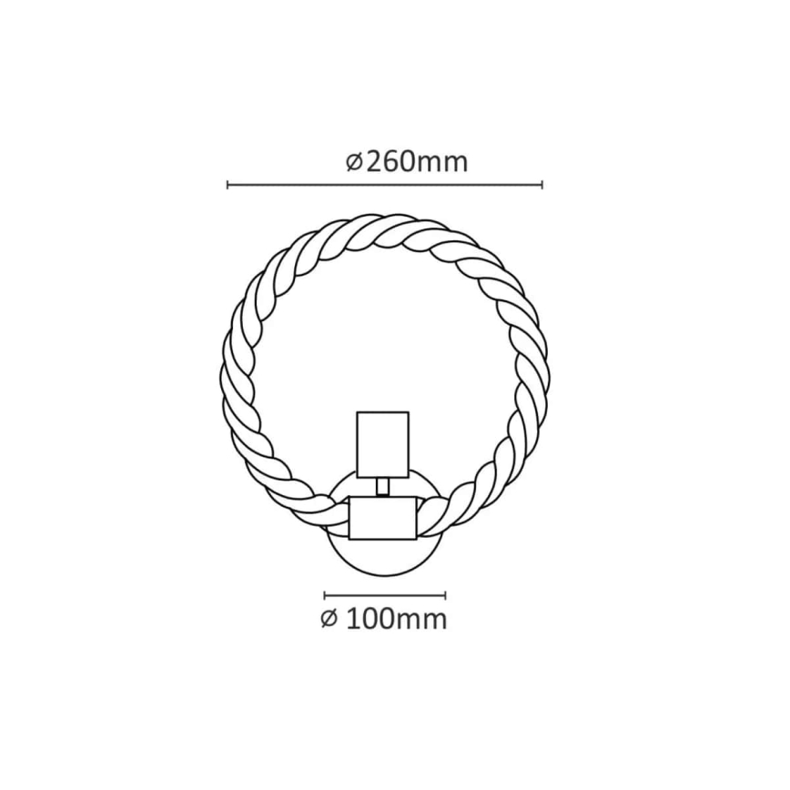 Kinkiet ROPE ARTHUR 1xE27/12W/230V