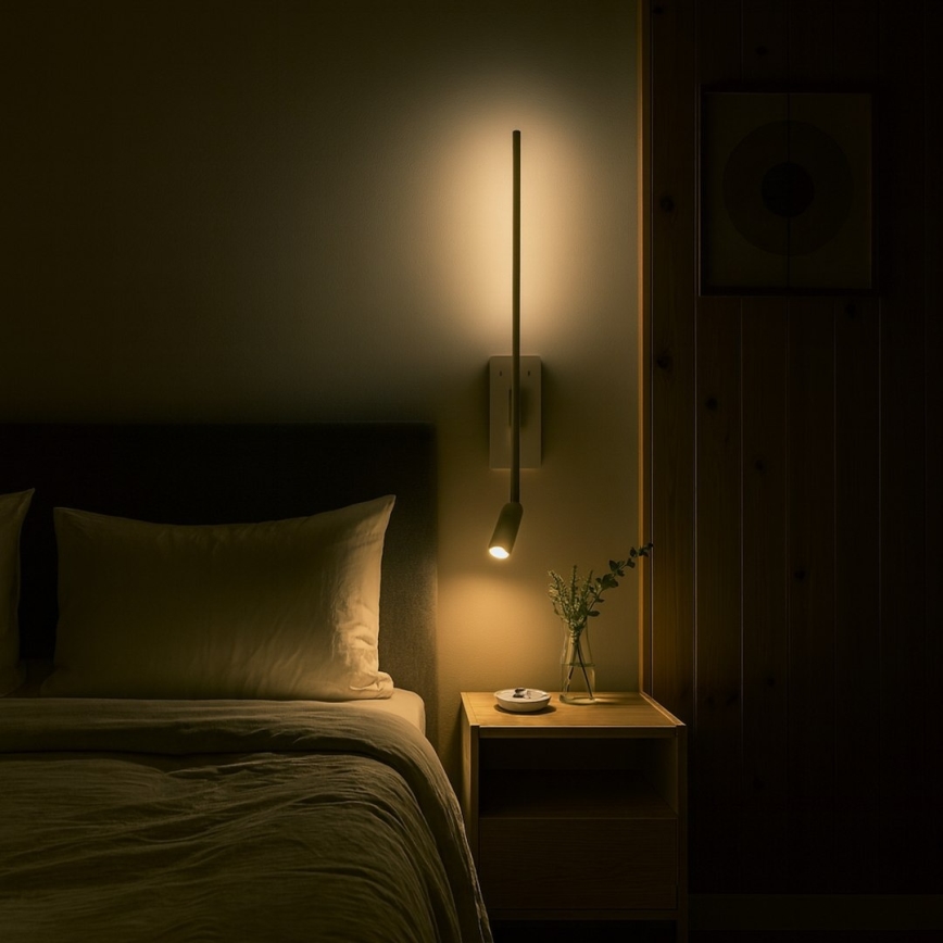 Kinkiet ścienny LED TORCH LED/6W/230V + LED/3W biały