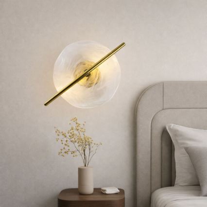 Kinkiet ścienny RELAX LED/5W/230V złoty/biały