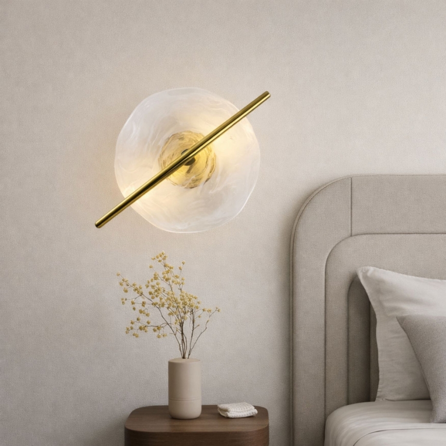 Kinkiet ścienny RELAX LED/5W/230V złoty/biały