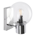 Kinkiet SFERIO 1xE14/5W/230V błyszczący chrom/przezroczyste szkło