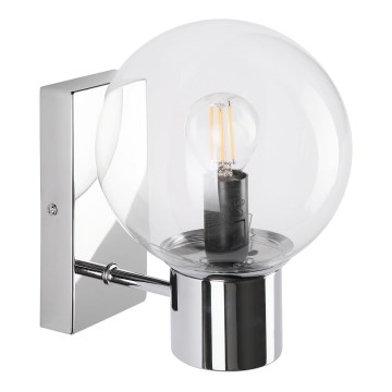 Kinkiet SFERIO 1xE14/5W/230V błyszczący chrom/przezroczyste szkło