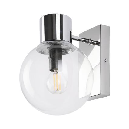 Kinkiet SFERIO 1xE14/5W/230V błyszczący chrom/przezroczyste szkło