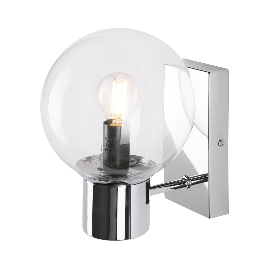 Kinkiet SFERIO 1xE14/5W/230V błyszczący chrom/przezroczyste szkło