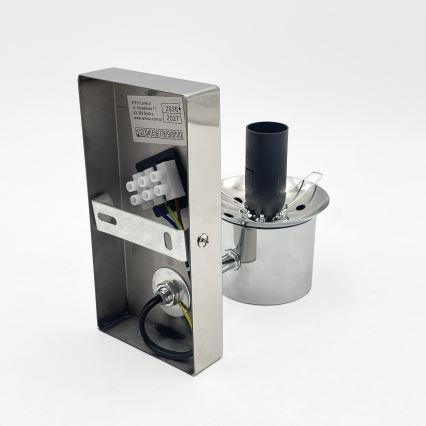 Kinkiet SFERIO 1xE14/5W/230V błyszczący chrom/przezroczyste szkło