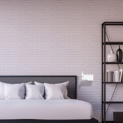 Kinkiet SHELF LED/4W+LED/5W+LED/2W/230V + port USB biały