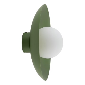 Kinkiet SLATE 1xG9/8W/230V śr. 28 cm zielony