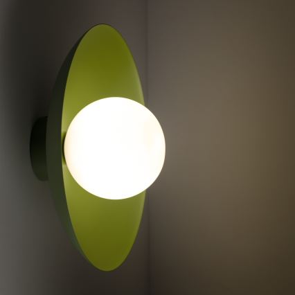 Kinkiet SLATE 1xG9/8W/230V śr. 28 cm zielony