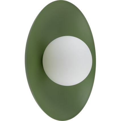 Kinkiet SLATE 1xG9/8W/230V śr. 28 cm zielony