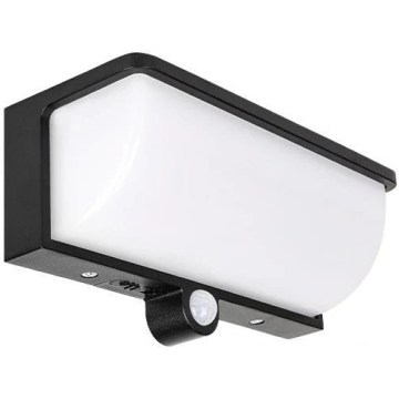 Kinkiet solarny LED z czujnikiem ruchu i zmierzchu LED/3W/3,7V IP54 1500 mAh czarny