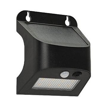 Kinkiet solarny LED z czujnikiem SOLTO LED/3W/3,7V 4000K IP54 1200 mAh czarny