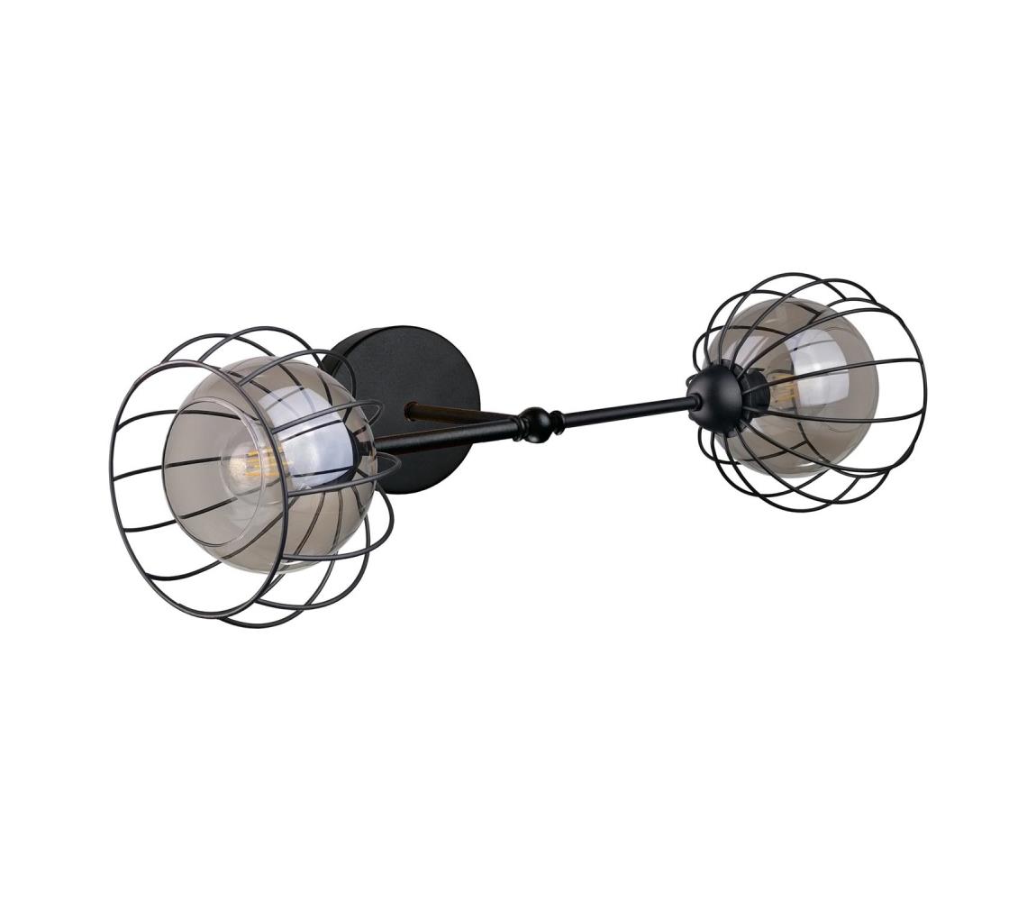 Kinkiet SOLO BLACK 2xE27/60W/230V