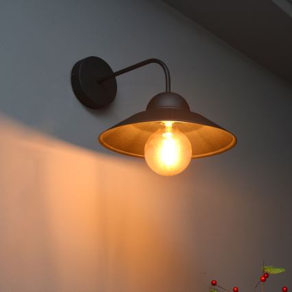 Kinkiet SORAPIS 1xE27/15W/230V czarny