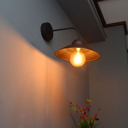 Kinkiet SORAPIS 1xE27/15W/230V czarny