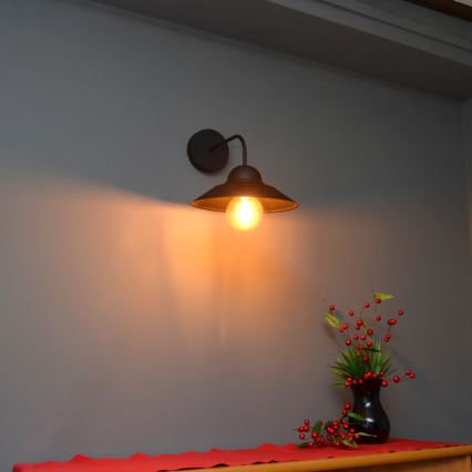 Kinkiet SORAPIS 1xE27/15W/230V czarny
