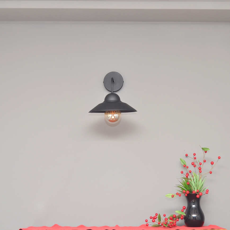 Kinkiet SORAPIS 1xE27/15W/230V czarny