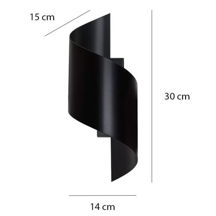 Kinkiet SPINER 1xG9/8W/230V czarny