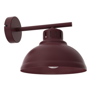 Kinkiet SVEN 1xE27/15W/230V burgundowy
