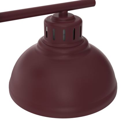 Kinkiet SVEN 1xE27/15W/230V burgundowy