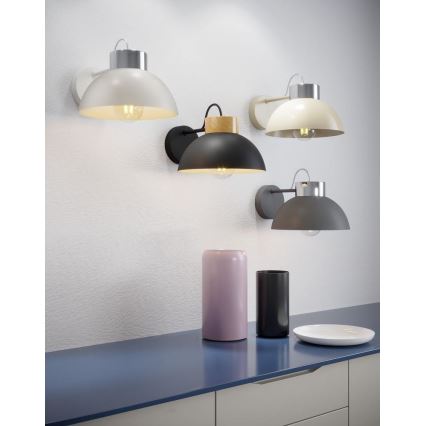 Kinkiet TEDI 1xE27/60W/230V biały/chrom błyszczący