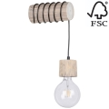 Kinkiet TRABO 1xE27/60W/230V sosna - certyfikat FSC