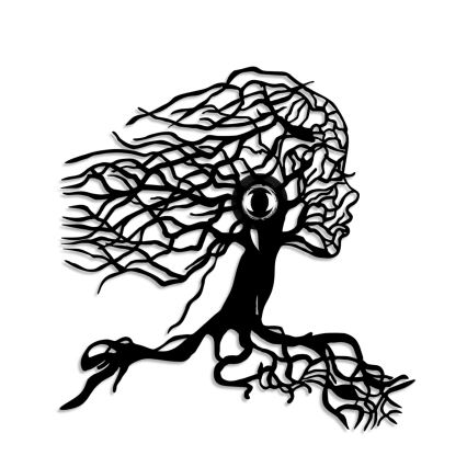 Kinkiet TREE WOMAN 1xE27/40W/230V czarny