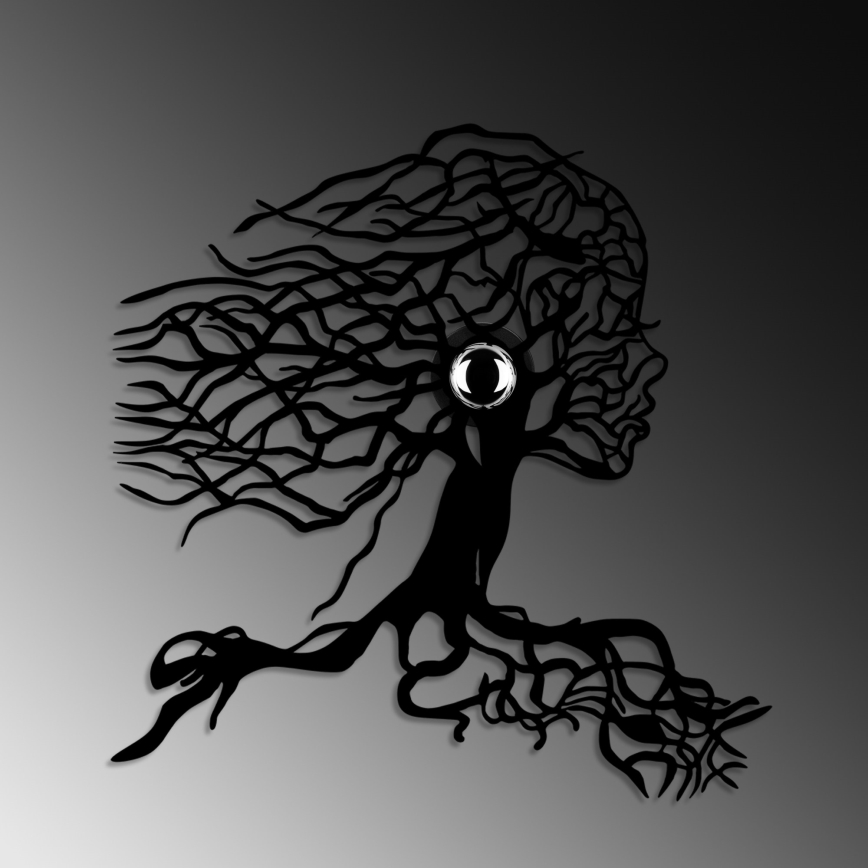 Kinkiet TREE WOMAN 1xE27/40W/230V czarny
