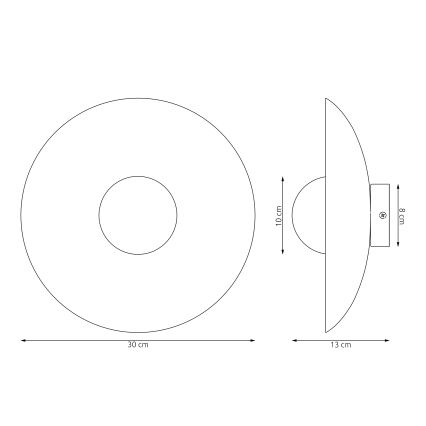 Kinkiet VIBEZ 1xG9/8W/230V czarny