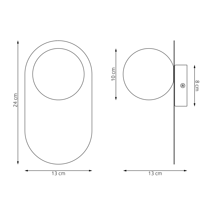Kinkiet VIVA 1xG9/8W/230V biały