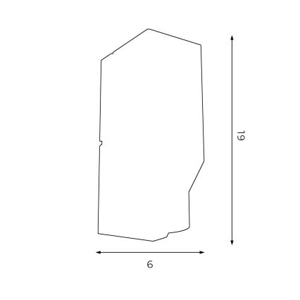 Kinkiet WALL 1xGU10/8W/230V biały/chrom błyszczący