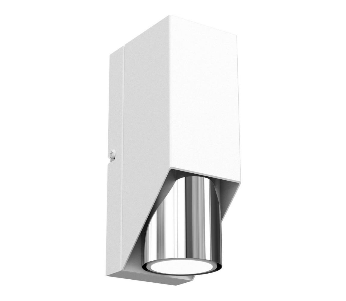 Kinkiet WALL 1xGU10/8W/230V biały/chrom błyszczący