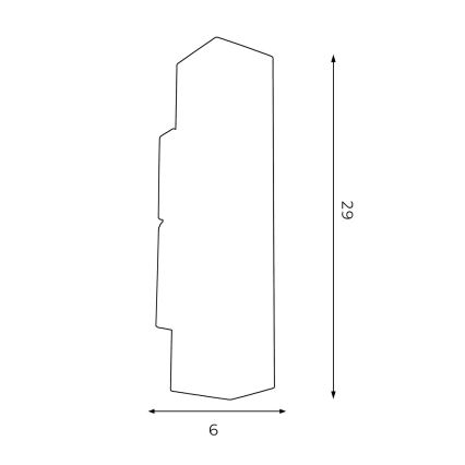 Kinkiet WALL 2xGU10/8W/230V biały