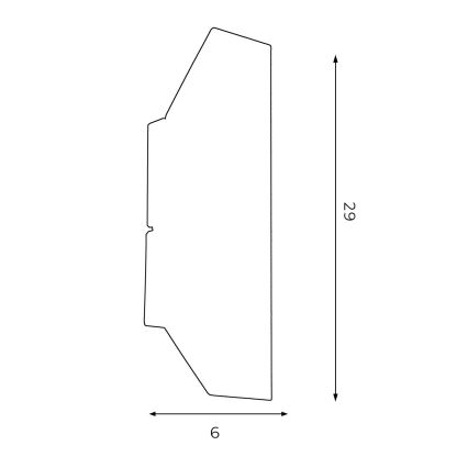 Kinkiet WALL 2xGU10/8W/230V czarny