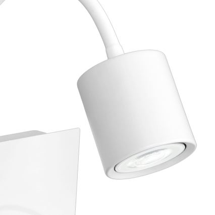 Kinkiet z półką DEMIA 1xGU10/8W/230V biały + USB