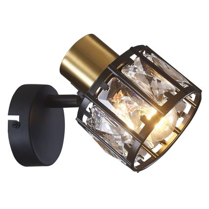 Kinkiet ZAHARA 1xE27/10W/230V czarny