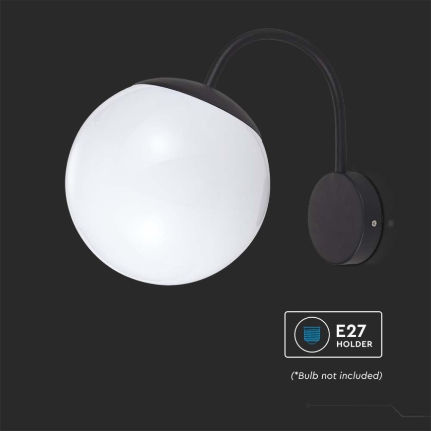 Kinkiet zewnętrzny 1xE27/60W/230V IP44 czarny