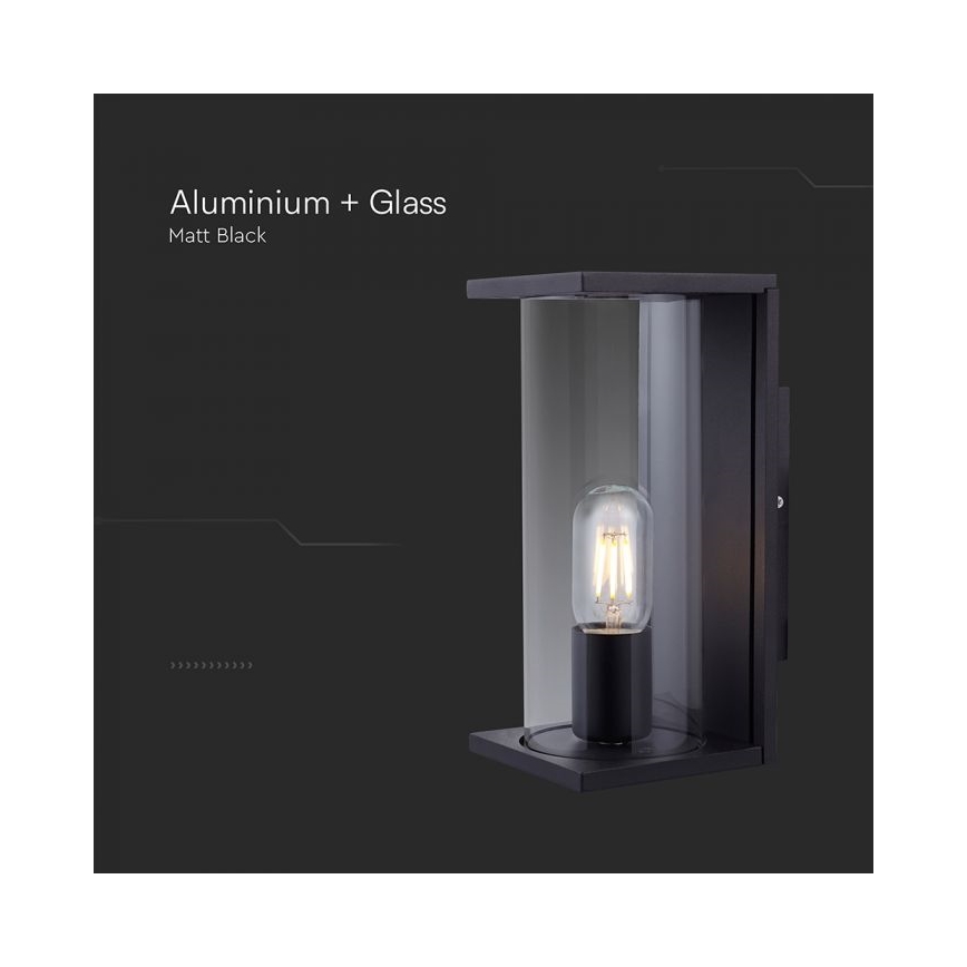 Kinkiet zewnętrzny 1xE27/60W/230V IP44 czarny