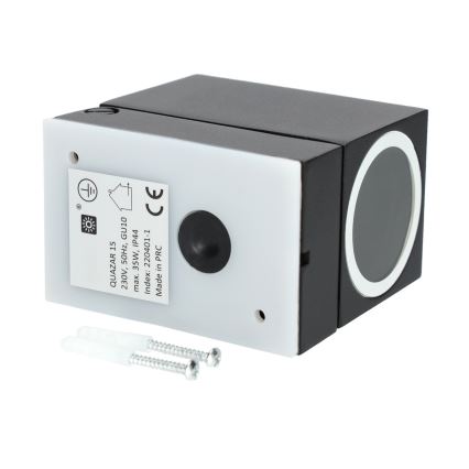 Kinkiet zewnętrzny 1xGU10/35W/230V IP44 czarny