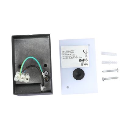 Kinkiet zewnętrzny 1xGU10/35W/230V IP44 czarny