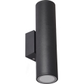 Kinkiet zewnętrzny 2xGU10/35W/230V IP54 okrągły czarny