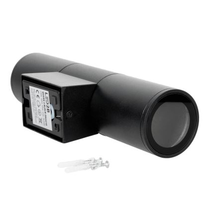Kinkiet zewnętrzny 2xGU10/35W/230V IP54 okrągły czarny