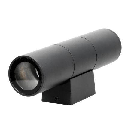 Kinkiet zewnętrzny 2xGU10/35W/230V IP54 okrągły czarny