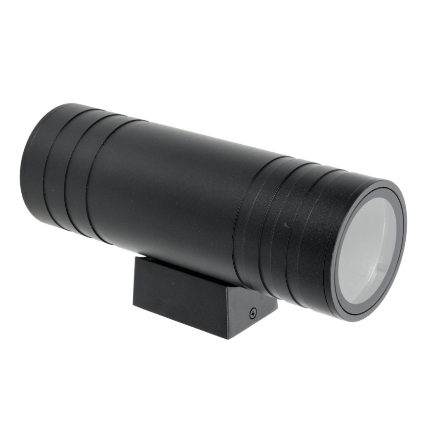 Kinkiet zewnętrzny 2xGU10/35W/230V IP54 okrągły czarny