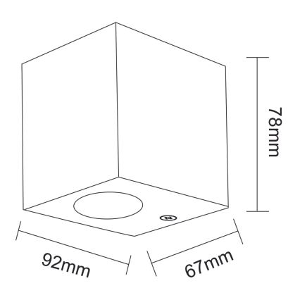 Kinkiet zewnętrzny BOSTON 1xGU10/35W/230V IP44