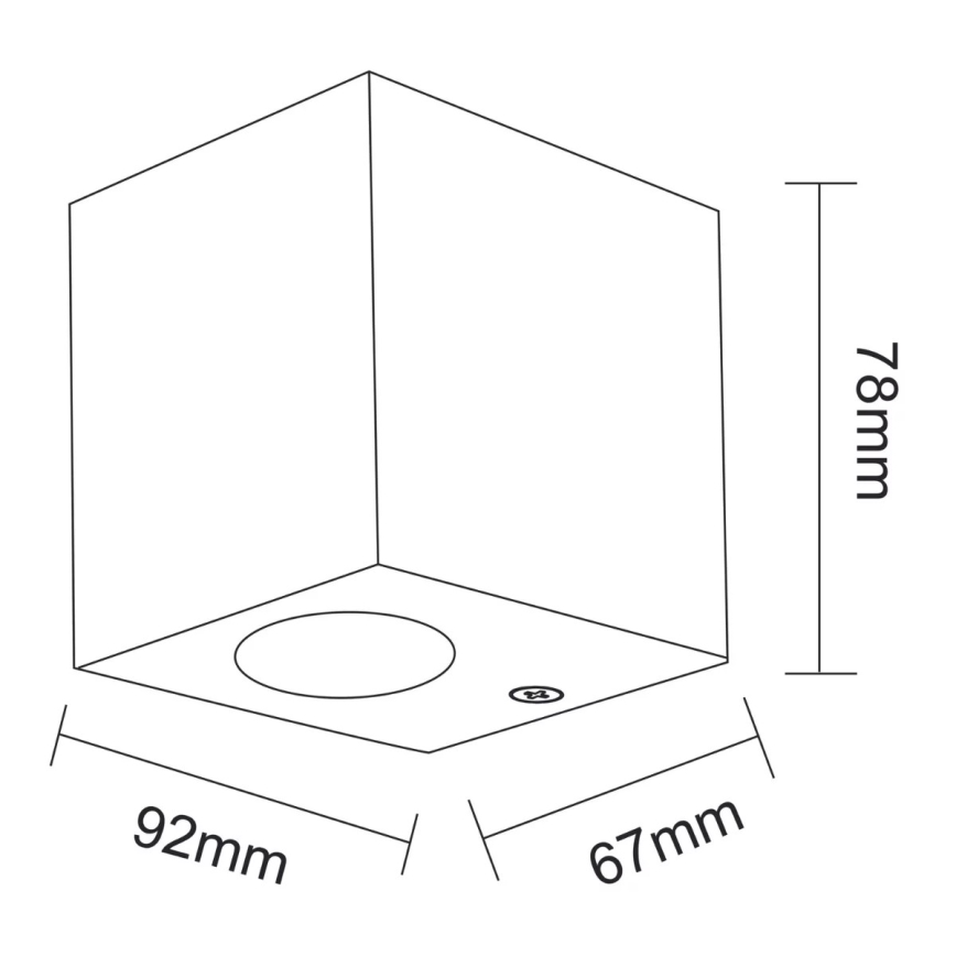 Kinkiet zewnętrzny BOSTON 1xGU10/35W/230V IP44