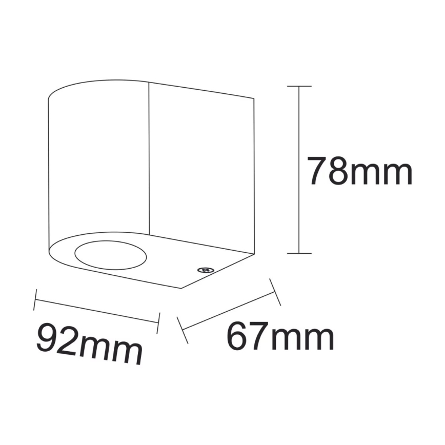 Kinkiet zewnętrzny BOSTON 1xGU10/35W/230V IP44