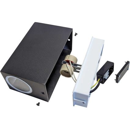 Kinkiet zewnętrzny GUBE-S 2xGU10/7W/230V IP44