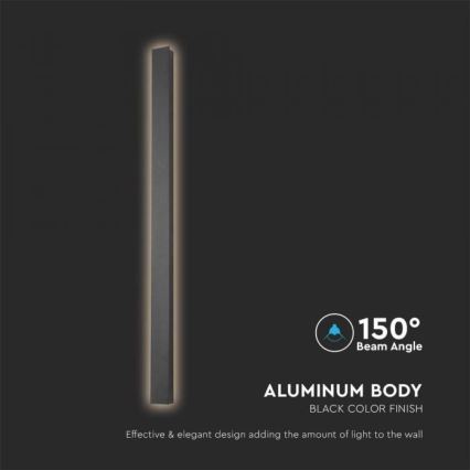 Kinkiet zewnętrzny LED/10W/230V 4000K IP65 51 cm czarny