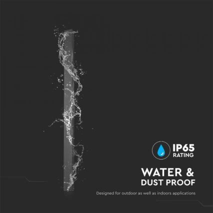 Kinkiet zewnętrzny LED/23W/230V 3000K IP65 141 cm czarny