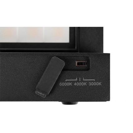 Kinkiet zewnętrzny LED/36W/230V 3000/4000/6500K IP54 czarny